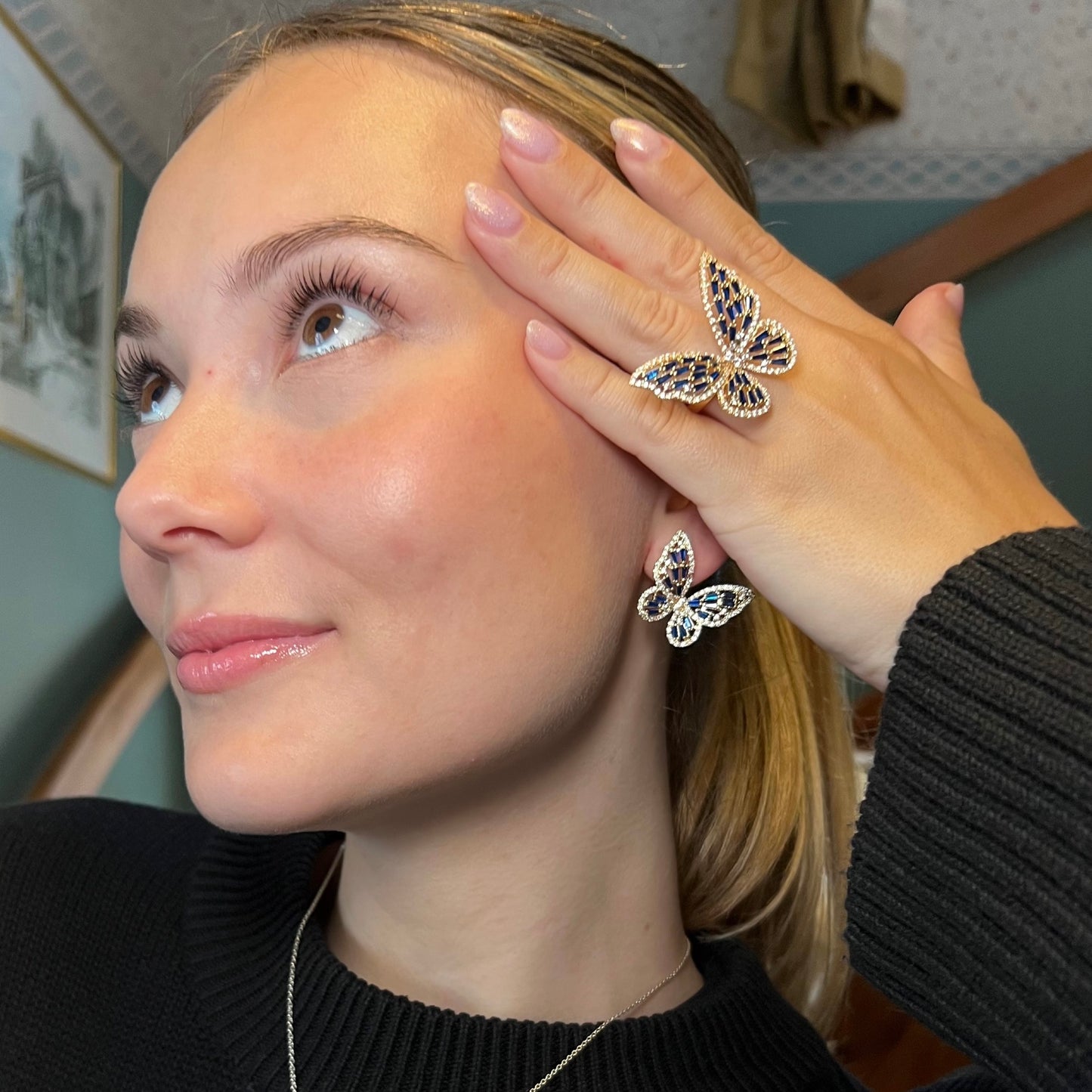 Royal butterfly earrings