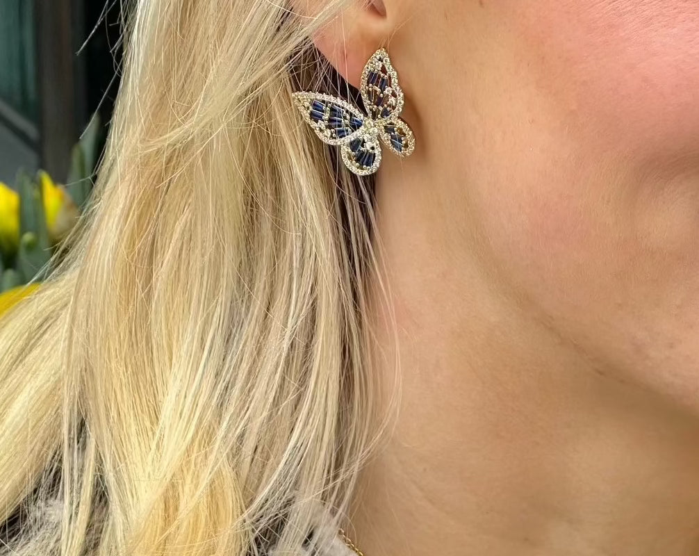 Royal butterfly earrings